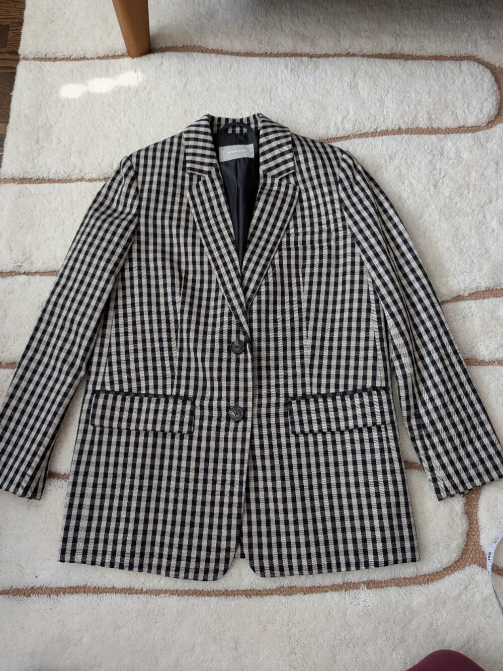 Everlane The Oversized Blazer Gingham jacket - sz 00